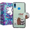 کاور لاین کینگ مدل 3bear مناسب برای گوشی موبایل سامسونگ Galaxy A10s به همراه پایه نگهدارنده