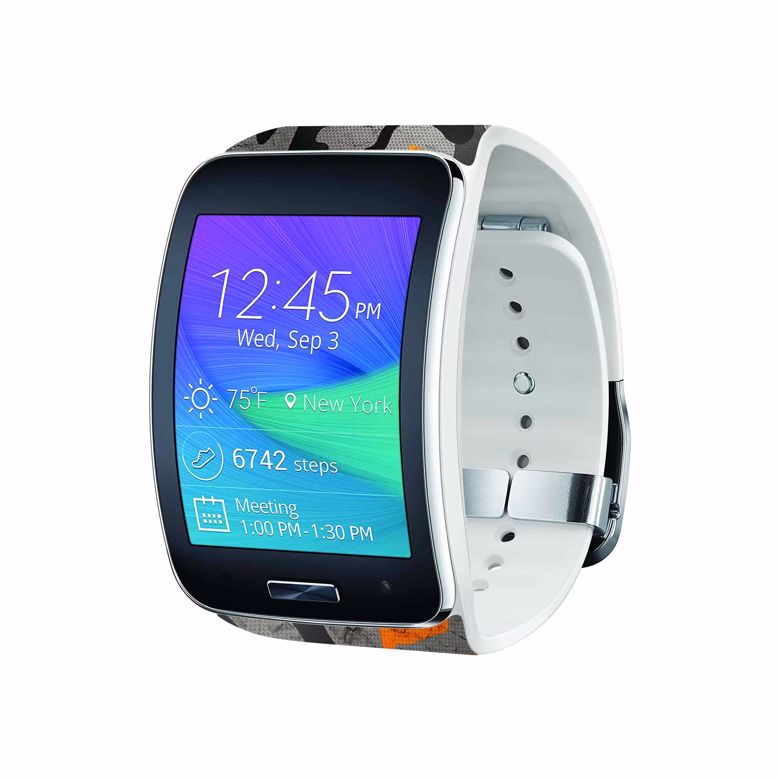 برچسب ماهوت طرح Army_Autumn مناسب برای ساعت هوشمند سامسونگ Galaxy Gear S