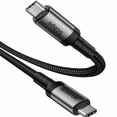 کابل تبدیل  USB-C  به USB-C باسئوس مدل CATKLF-WG1 طول 1 متر