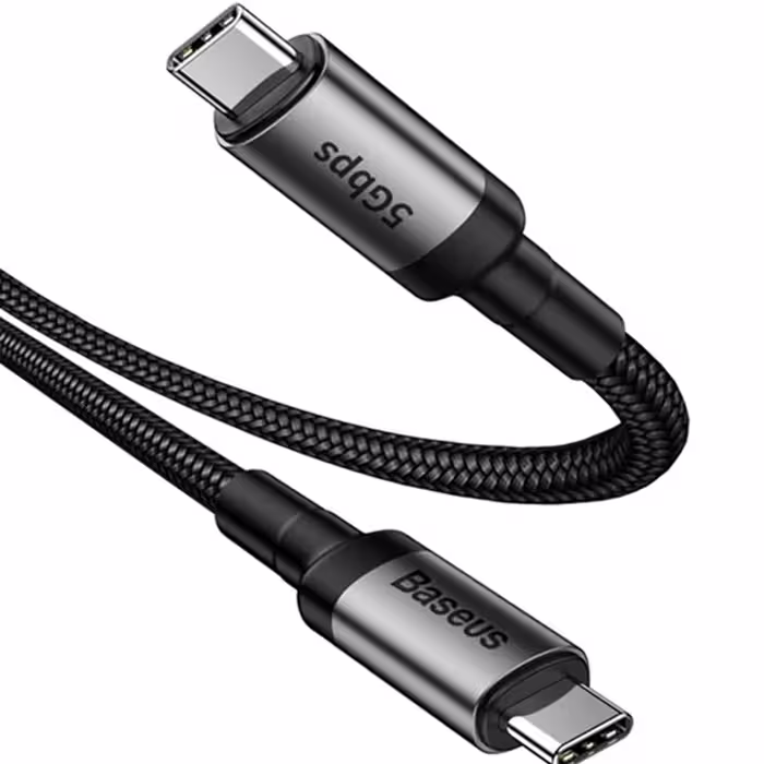کابل تبدیل  USB-C  به USB-C باسئوس مدل CATKLF-WG1 طول 1 متر