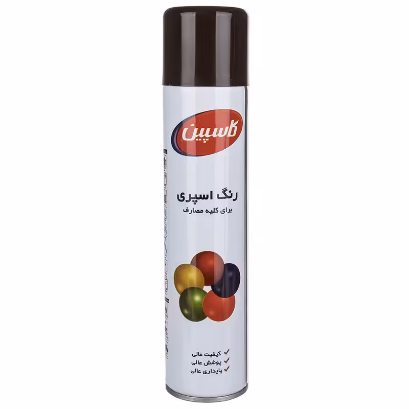اسپری رنگ قهوه ای تیره کاسپین وزن 295 گرم