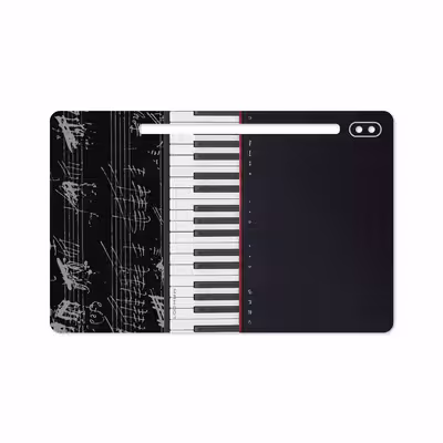 برچسب پوششی ماهوت مدل Piano-Instrument مناسب برای تبلت سامسونگ Galaxy Tab S6 2019 SM-T860