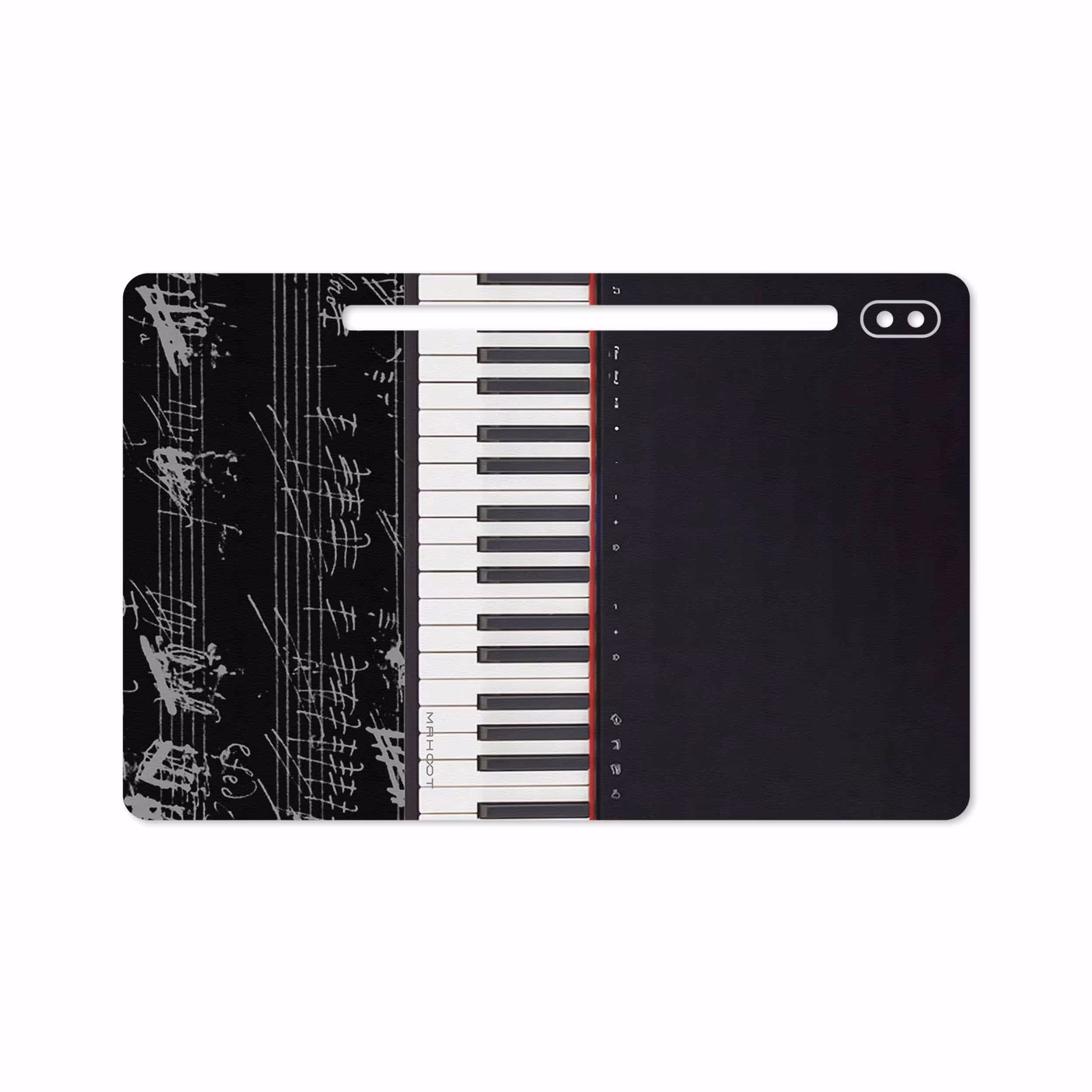 برچسب پوششی ماهوت مدل Piano-Instrument مناسب برای تبلت سامسونگ Galaxy Tab S6 2019 SM-T860
