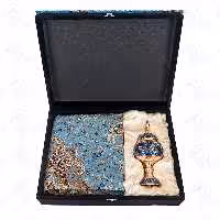 پک هدیه صنایع دستی ارمغان شکلات خوری مس و پرداز – ترمه