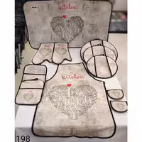 سرویس آشپزخانه دم کنی عروس 11 پارچه  KH کد 198 (دمکنی)