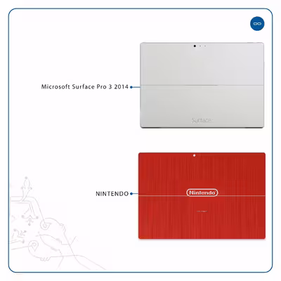 برچسب پوششی ماهوت مدل NINTENDO مناسب برای تبلت مایکروسافت Surface Pro 3 2014