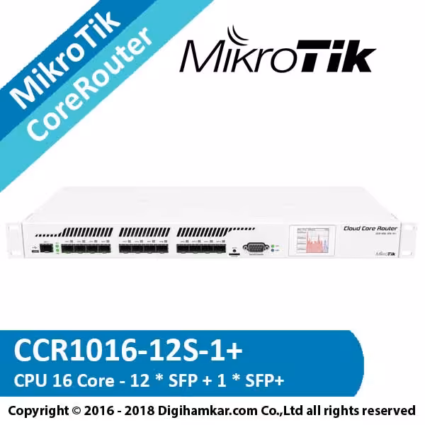 کر روتر میکروتیک مدل  CCR1016-12S-1S