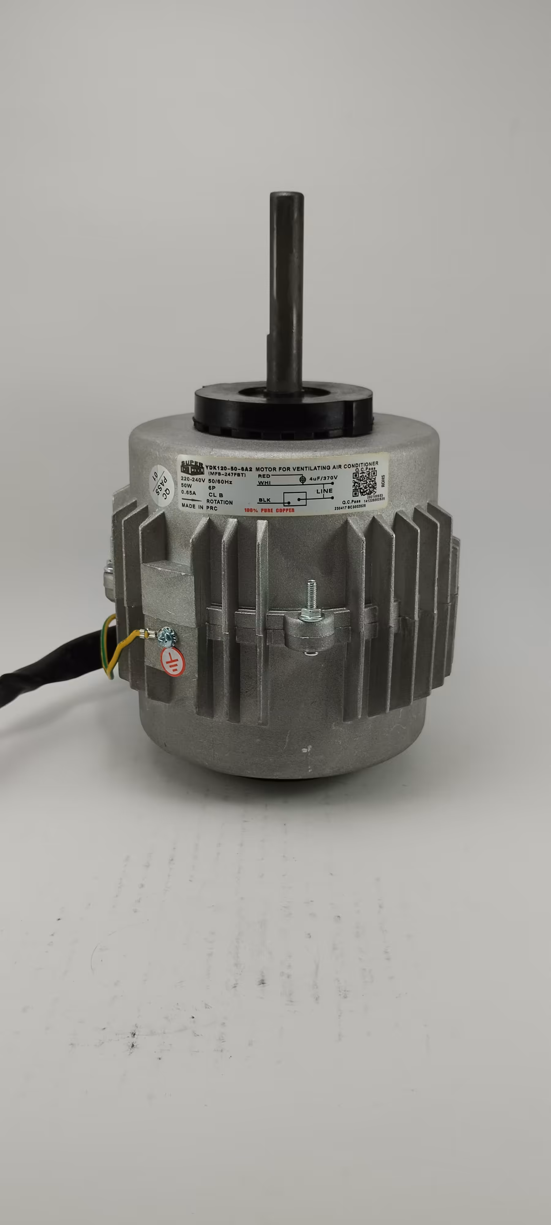 فن کندانسور اوجنرال مدل MFB-247FBT نوع شافت آلن خور 50 وات | آریا سیتی
