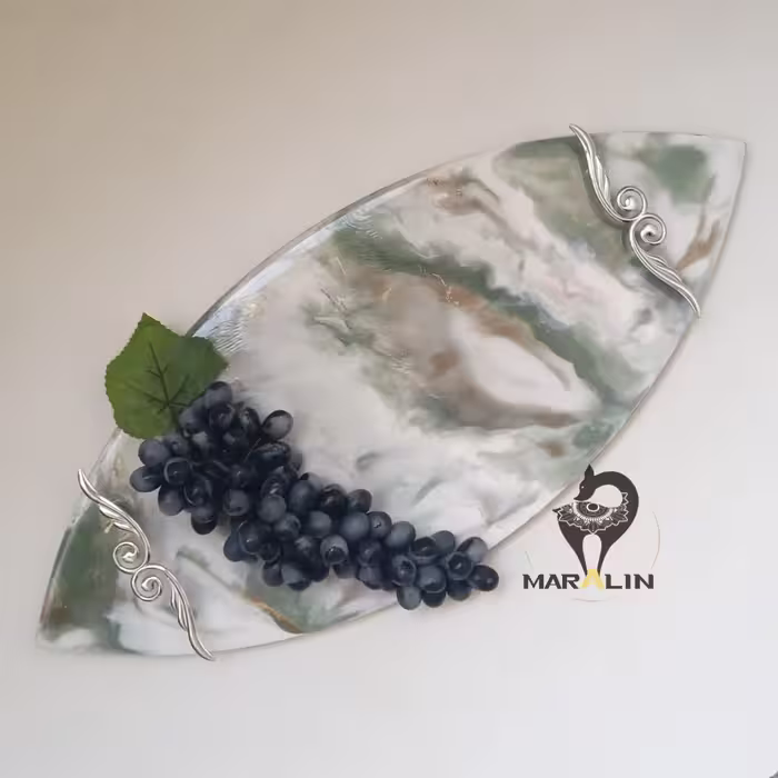 سینی پذیرایی طرح سنگ