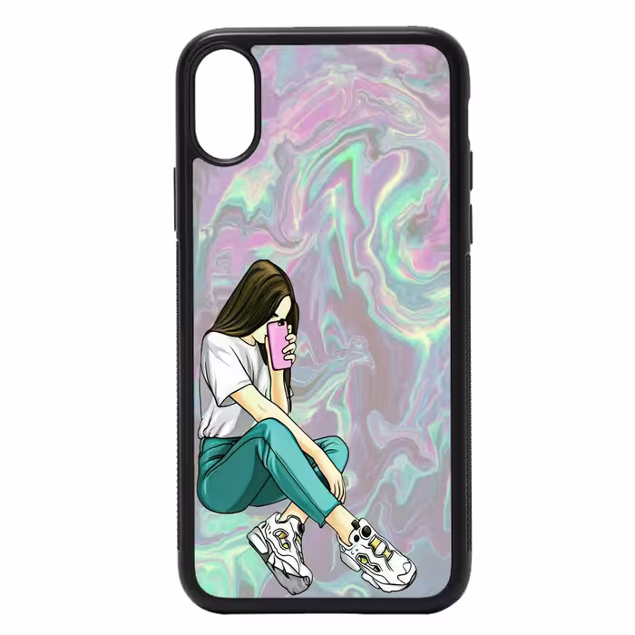 کاور طرح دخترانه کد 7186 مناسب برای گوشی موبایل اپل iphone x/xs