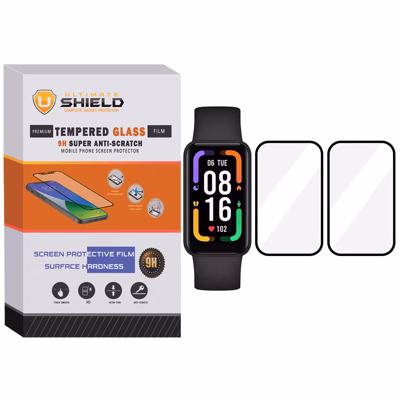 محافظ صفحه نمایش نانو آلتیمیت شیلد مدل NUL مناسب برای ساعت هوشمند شیائومی Redmi Smart Band Pro بسته دو عددی