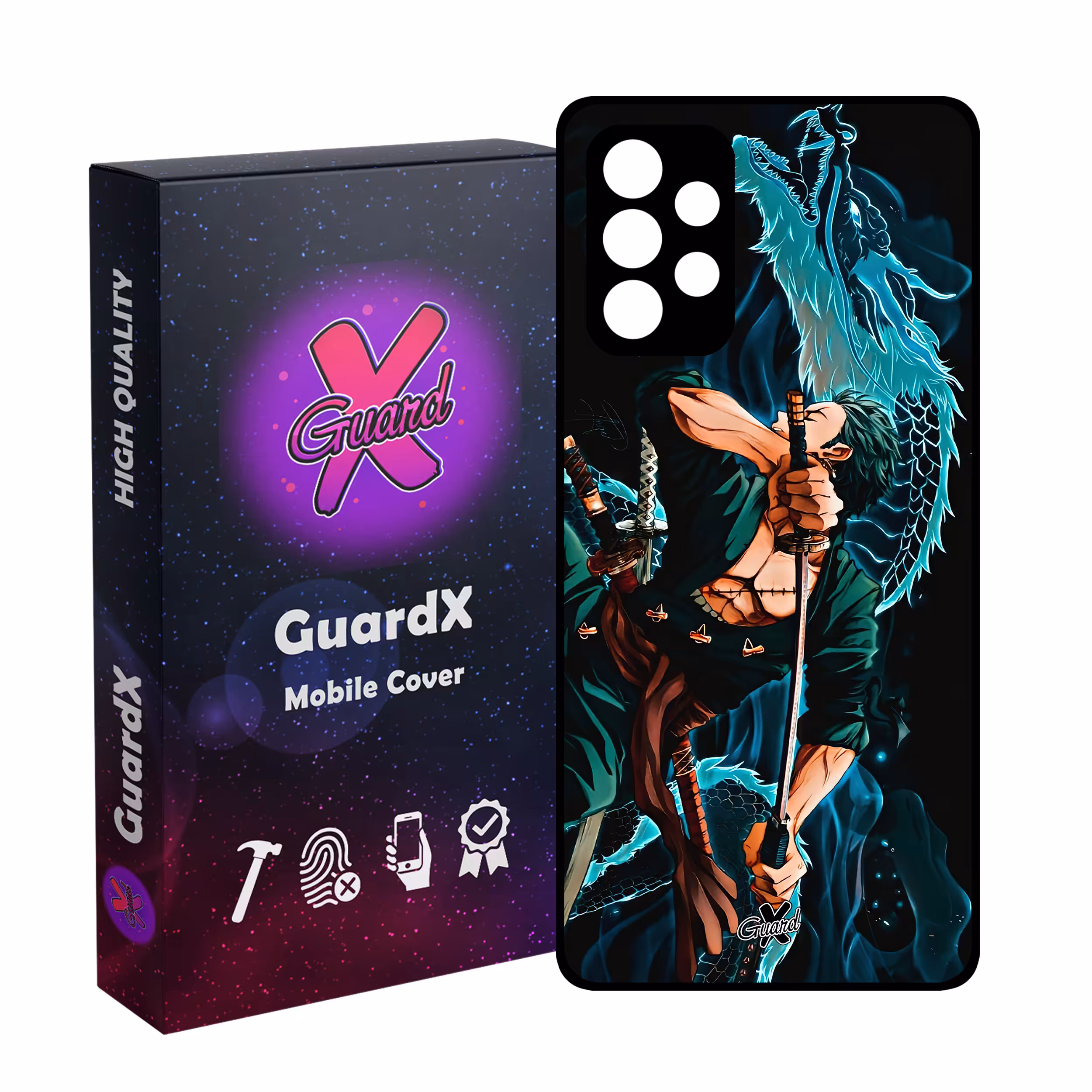 کاور گارد ایکس طرح Roronoa Zoro Anime مدل Glass10553 مناسب برای گوشی موبایل سامسونگ Galaxy A32 4G