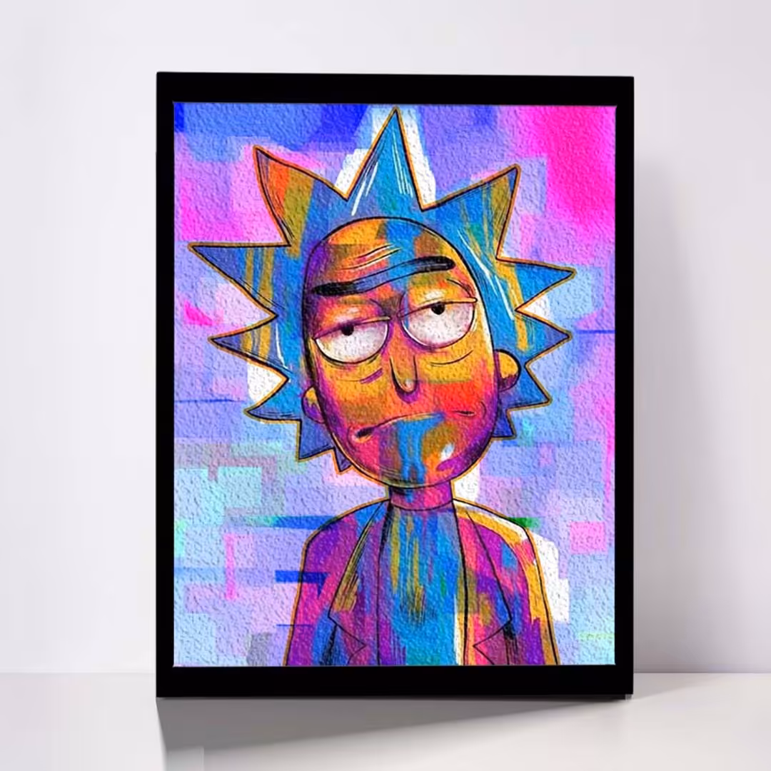 تابلو مدل Rick &amp;amp; Morty کد F-1054