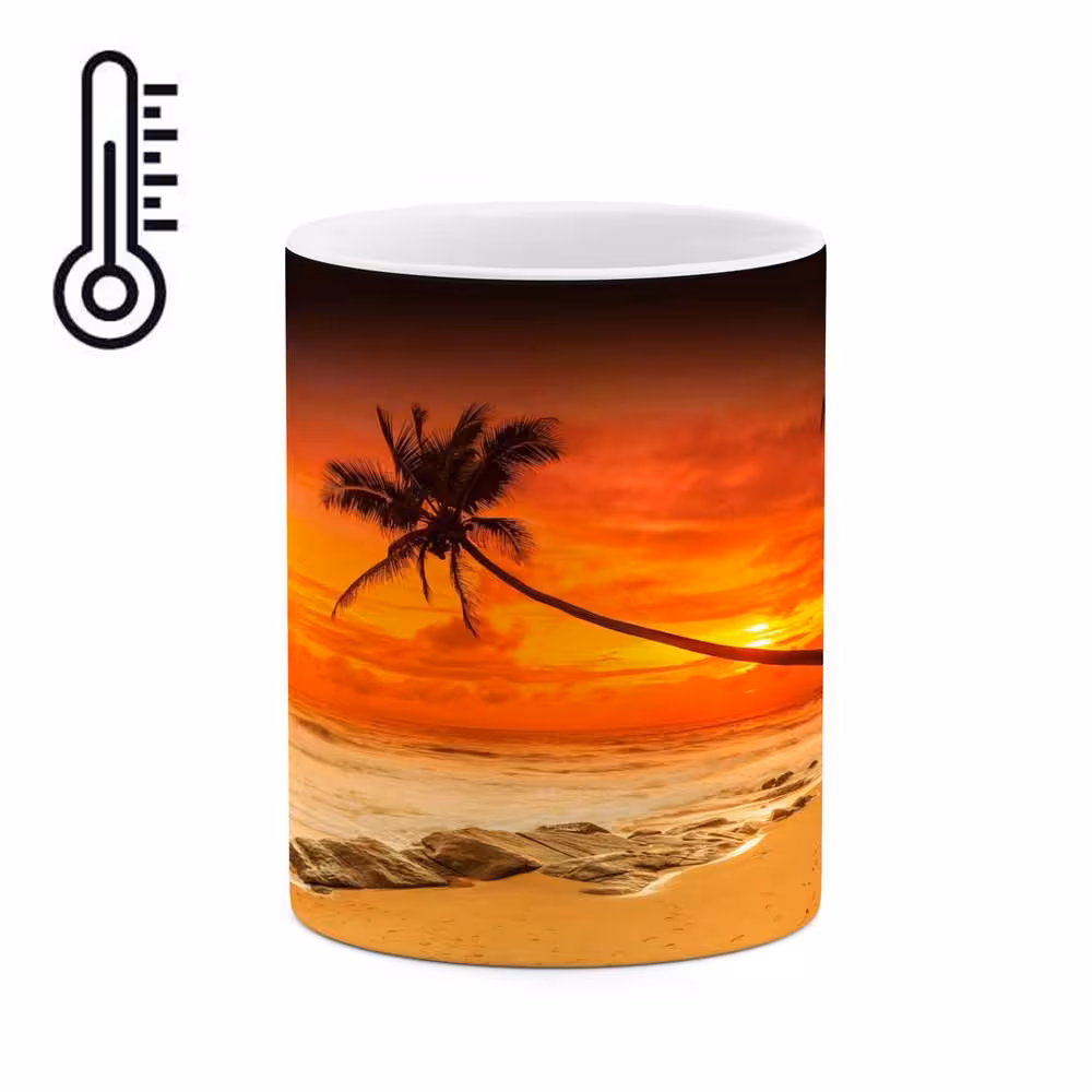 ماگ حرارتی کاکتی طرح ساحل مدل mgh17244
