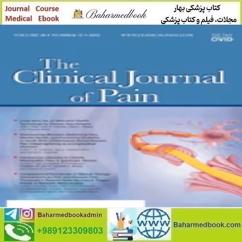Clinical Journal of Pain Volume 38 1 to 12 2022 TRUE PDF