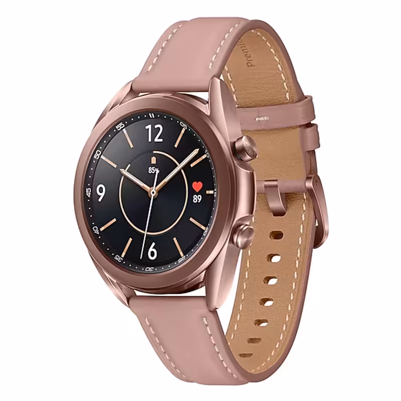 ساعت هوشمند سامسونگ مدل Galaxy Watch3 SM-R850 41mm بند چرمی - فروشگاه اینترنتی سیب سبز