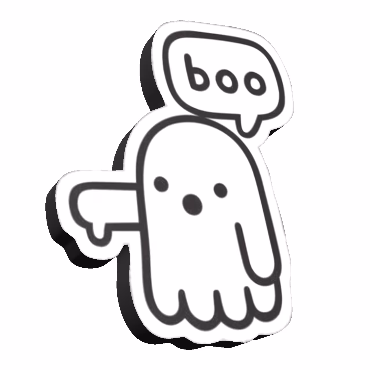 استیکر طرح boo