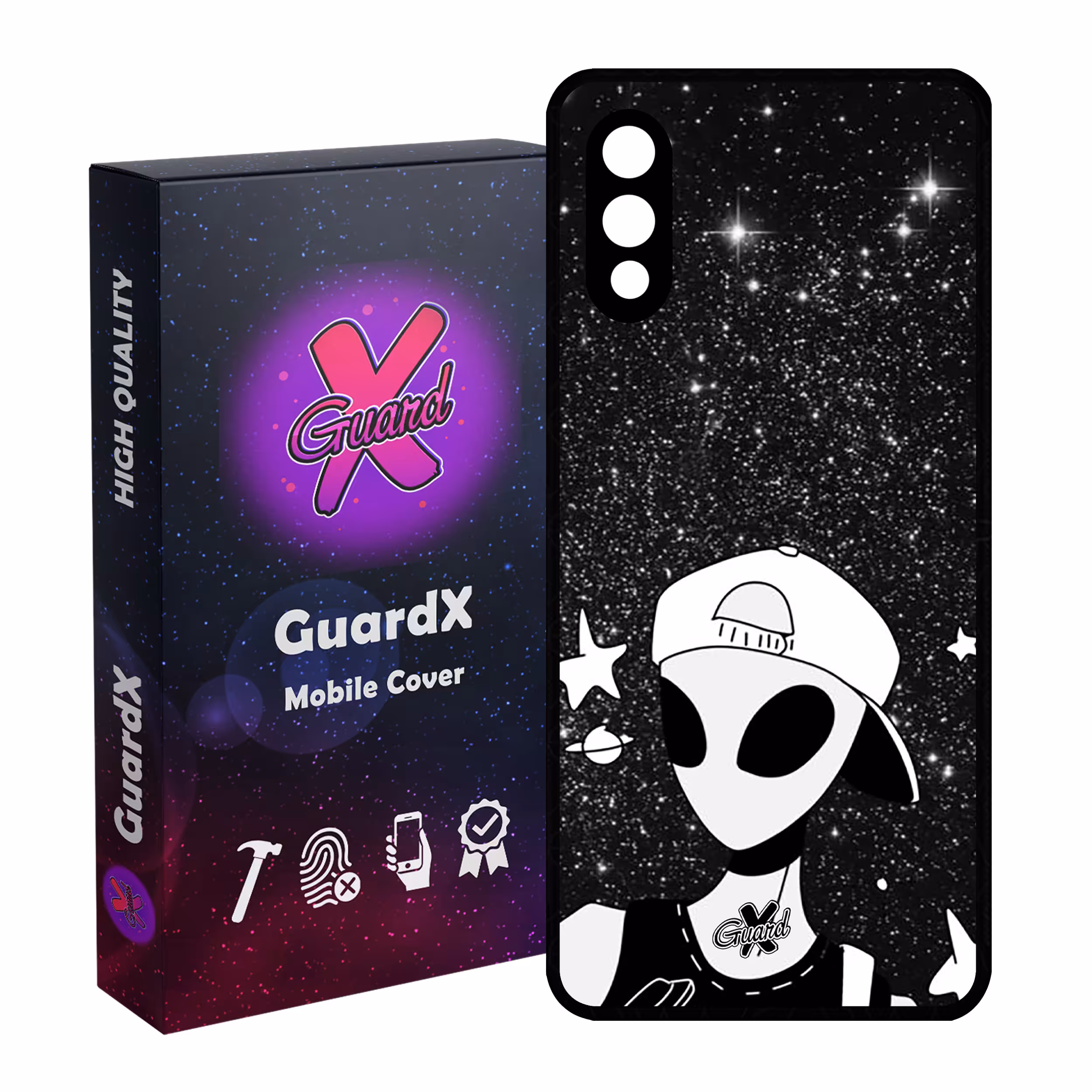 کاور گارد ایکس طرح Alien مدل Glass10307 مناسب برای گوشی موبایل سامسونگ Galaxy A02 / M02