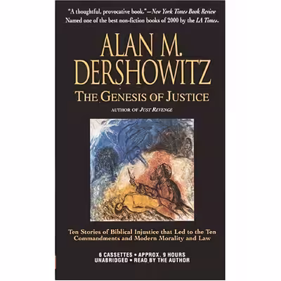کتاب The Genesis of Justice اثر Alan M. Dershowitz انتشارات Warner Adult