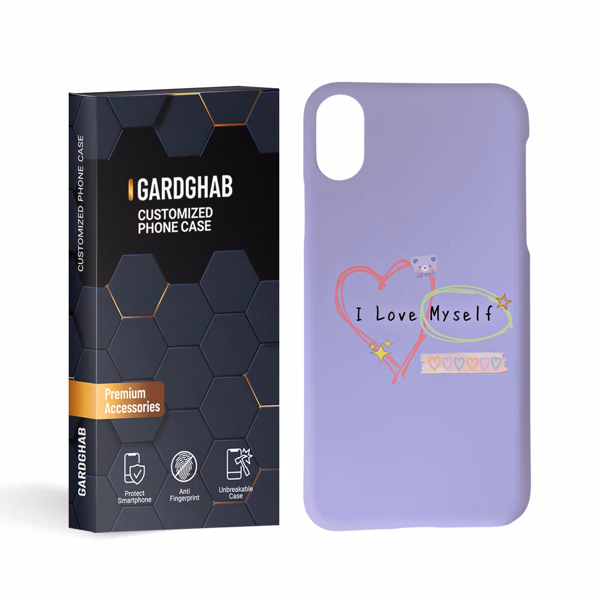 کاور گارد قاب مدل تکست مناسب برای گوشی موبایل اپل iphone x xs