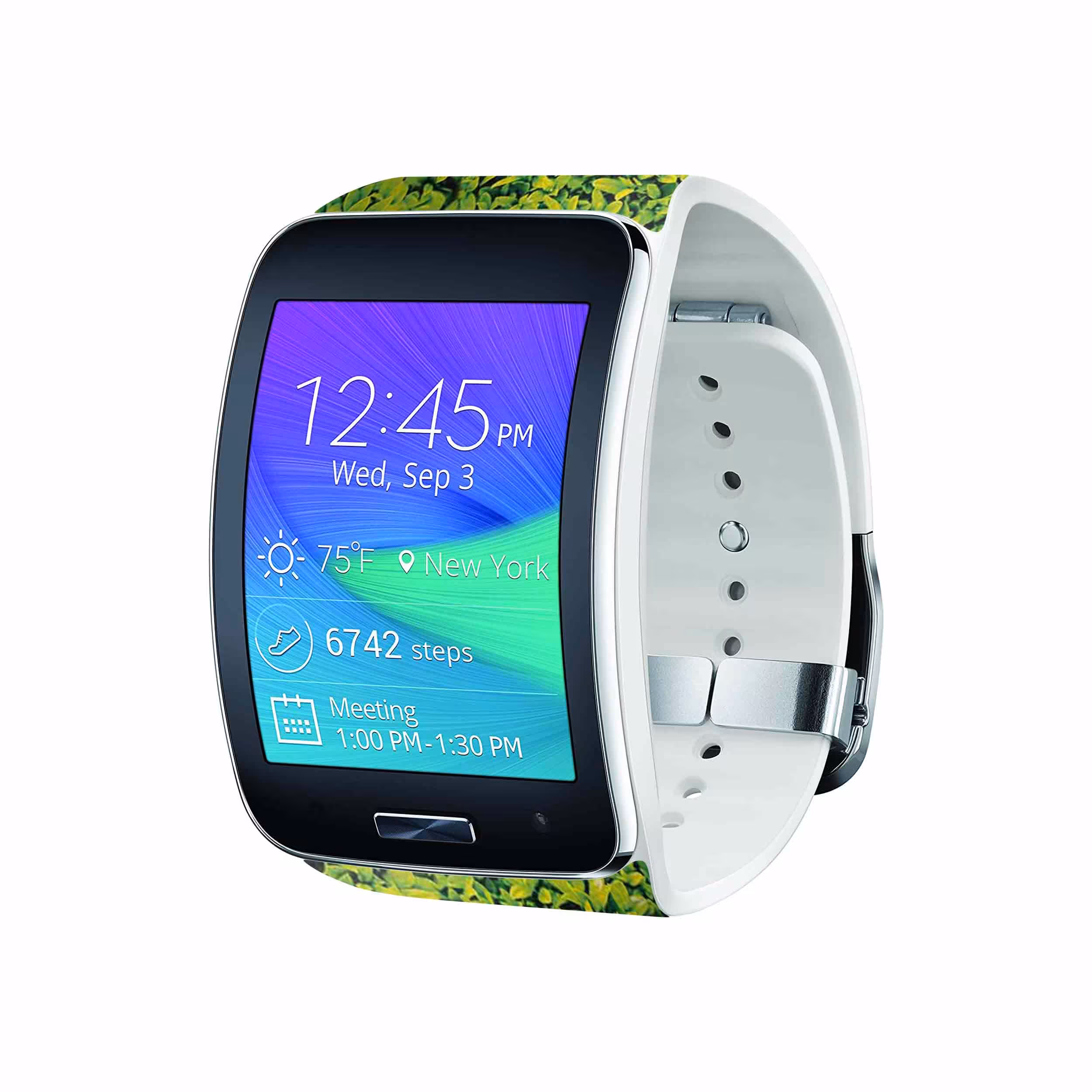 برچسب ماهوت طرح Leafs مناسب برای ساعت هوشمند سامسونگ Galaxy Gear S