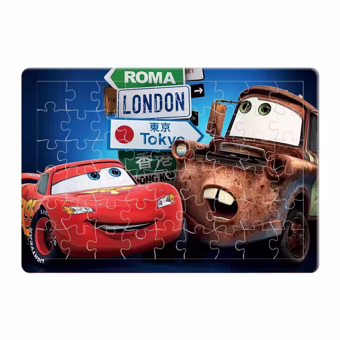 پازل 54 تکه طرح Cars مدل P0009
