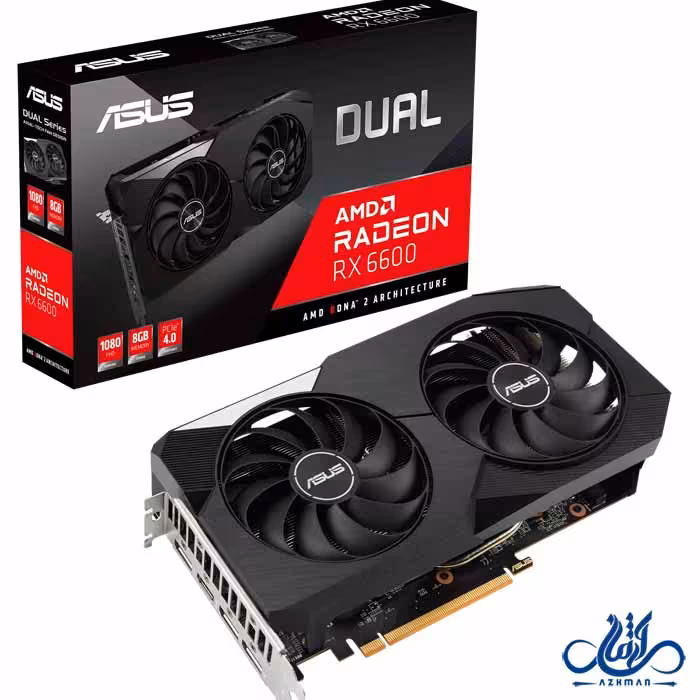 کارت گرافیک ایسوس RX 6600 Dual 8GB GDDR6