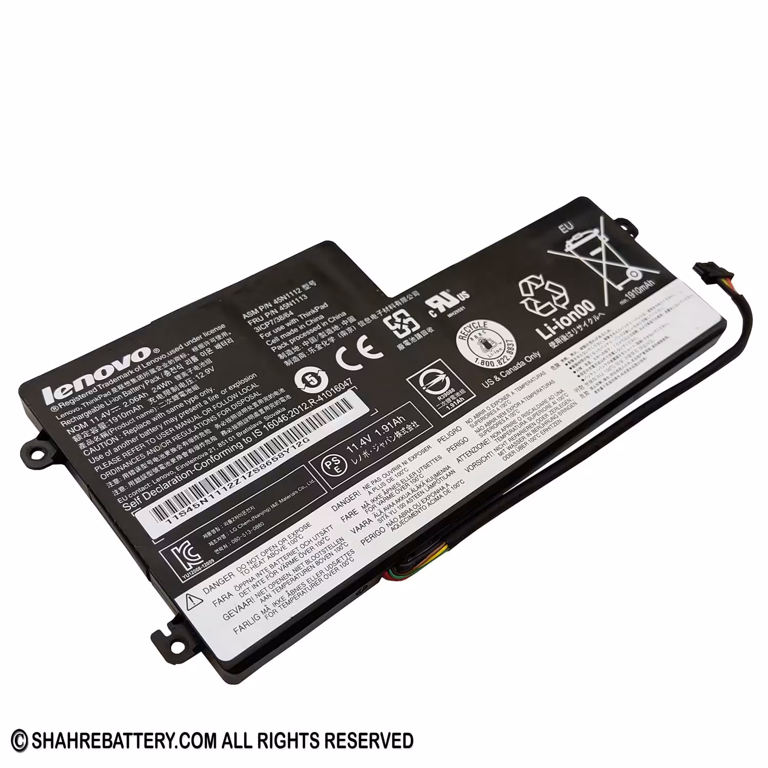 باتری اورجینال لپ تاپ لنوو Lenovo ThinkPad T440S T450S 45N1112