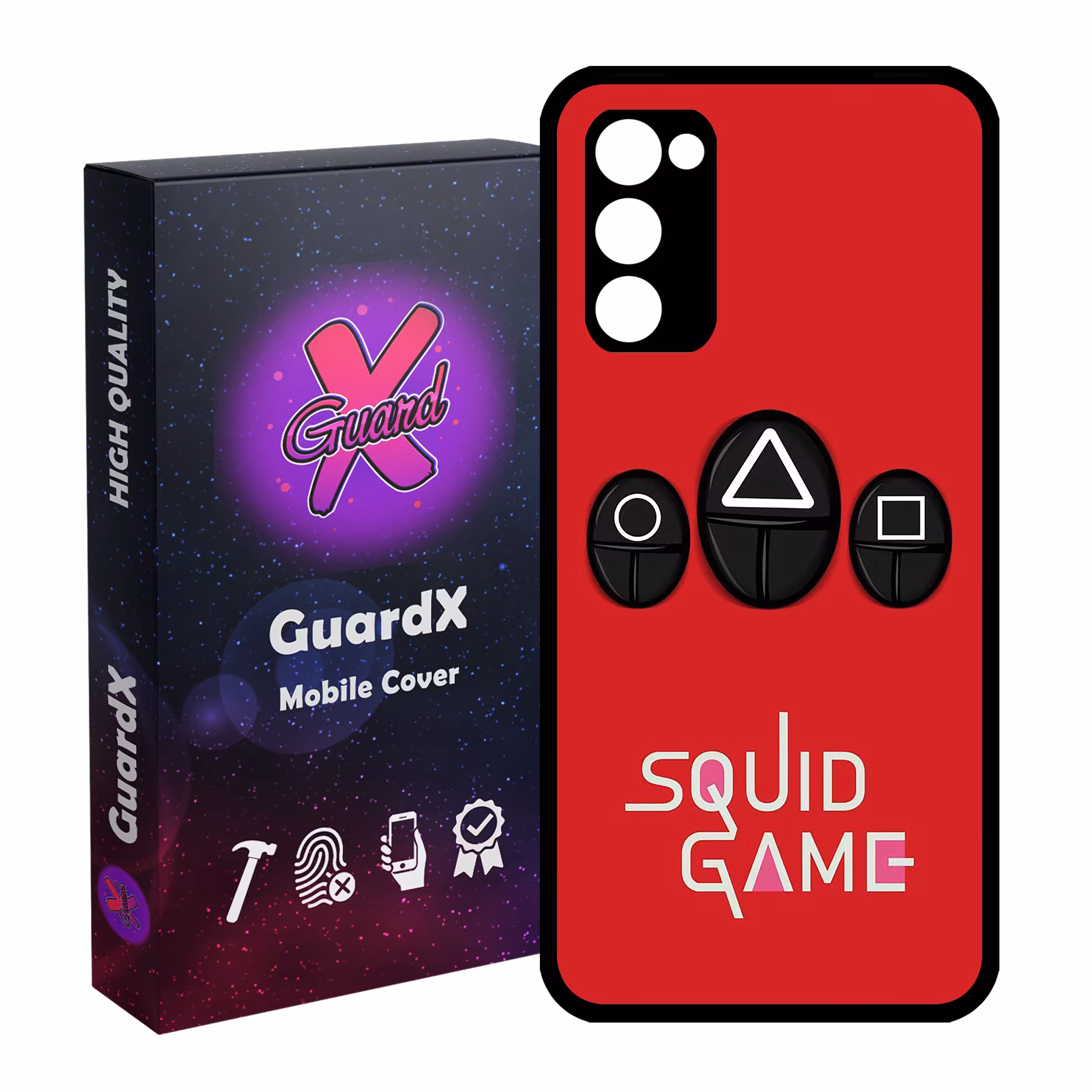 کاور گارد ایکس طرح Squid Game مدل Glass10401 مناسب برای گوشی موبایل سامسونگ Galaxy S20 FE