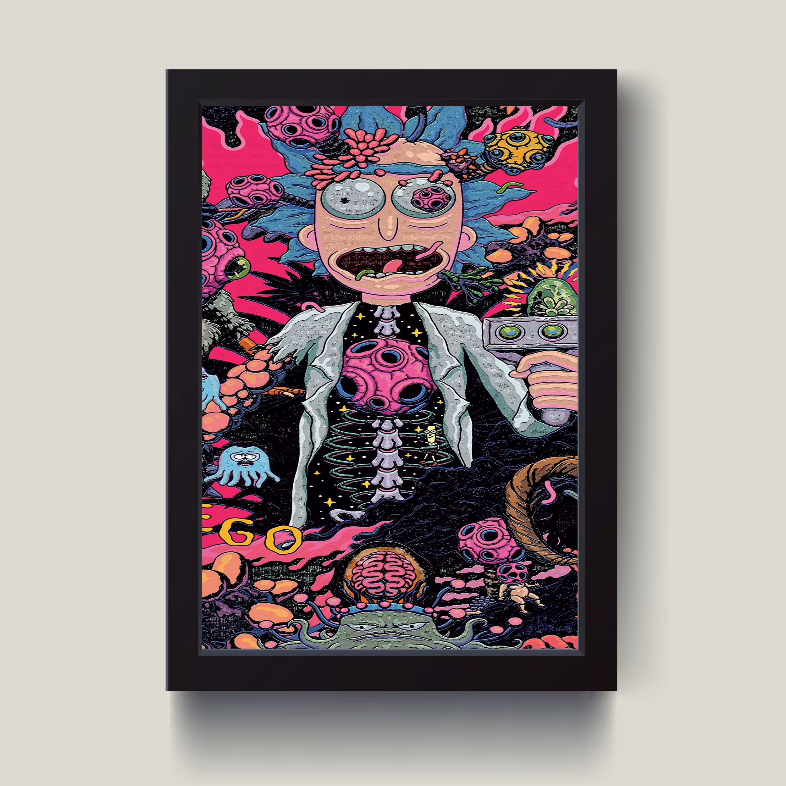 تابلو مدل دکوراتیو ریک اند مورتی rick and morthy کدG10-13
