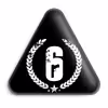 پیکسل خندالو طرح رینبو سیکس Rainbow Six مدل مثلثی کد 10319