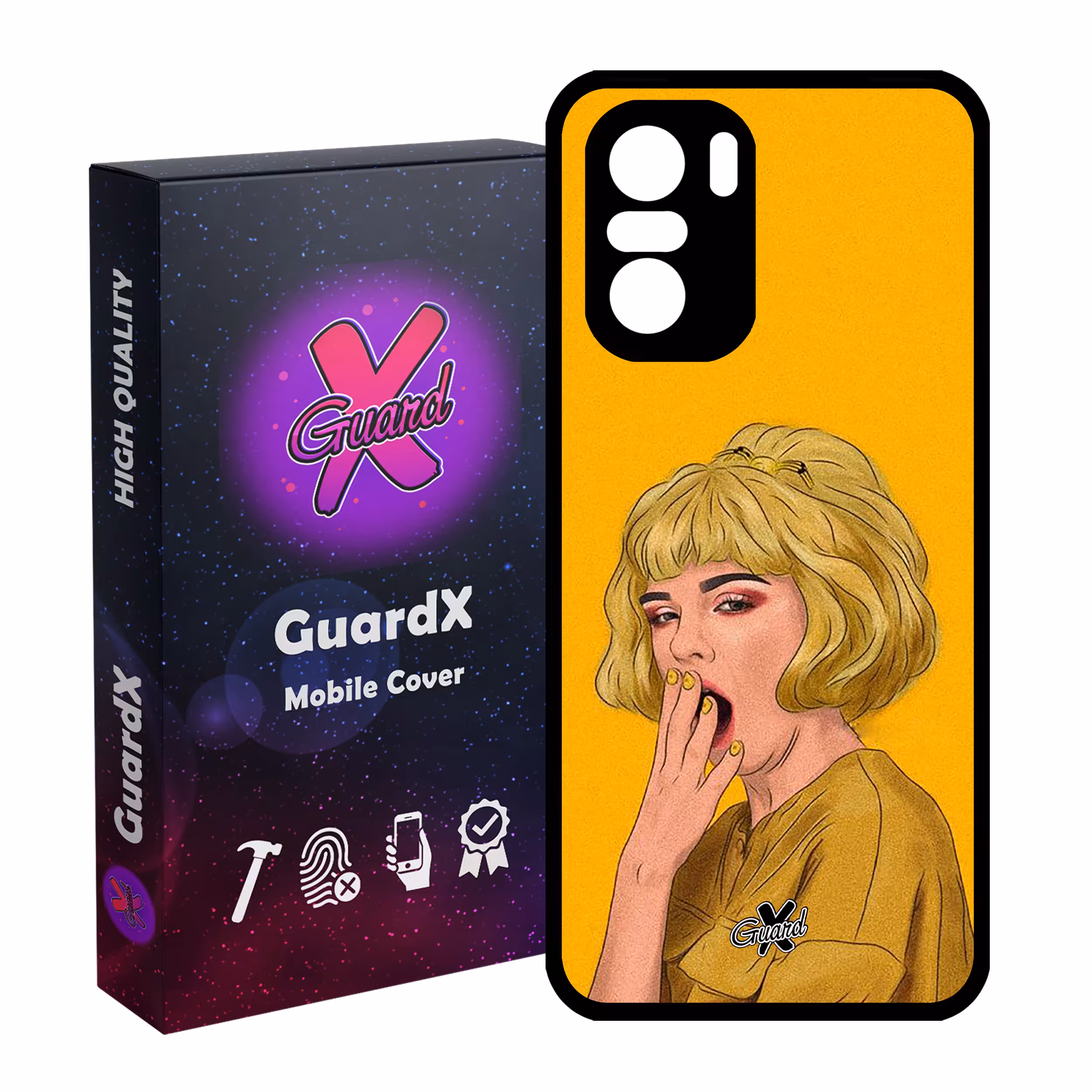 کاور گارد ایکس طرح Girl مدل Glass10311 مناسب برای گوشی موبایل شیائومی Poco F3/MI 11X/MI 11X Pro/Redmi K40/K40 Pro