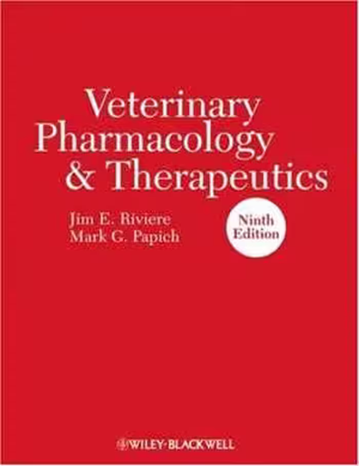 [PDF] دانلود کتاب Veterinary Pharmacology And Therapeutics, 9th ed, 2009