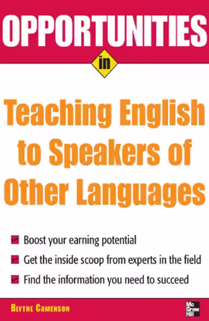 خرید و دانلود نسخه کامل کتاب Opportunities in Teaching English to Speakers of Other Languages
