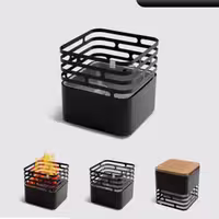فروش آتشدان فلزی فضای باز مکعبی ویلا سازه (پس کرایه)