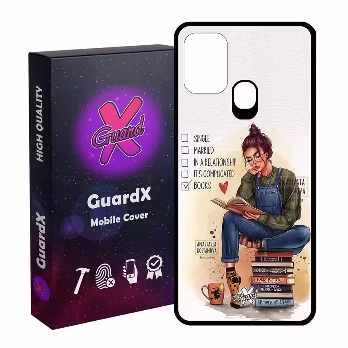 کاور گارد ایکس طرح دختر مدل Glass10286 مناسب برای گوشی موبایل سامسونگ Galaxy M31 / M31 Prime / F41