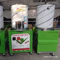 سبزی خرد کن سطلی 7 کیلویی سبز ایران  دینام سه چهارم اسب( ارسال با باربری و پس کرایه)