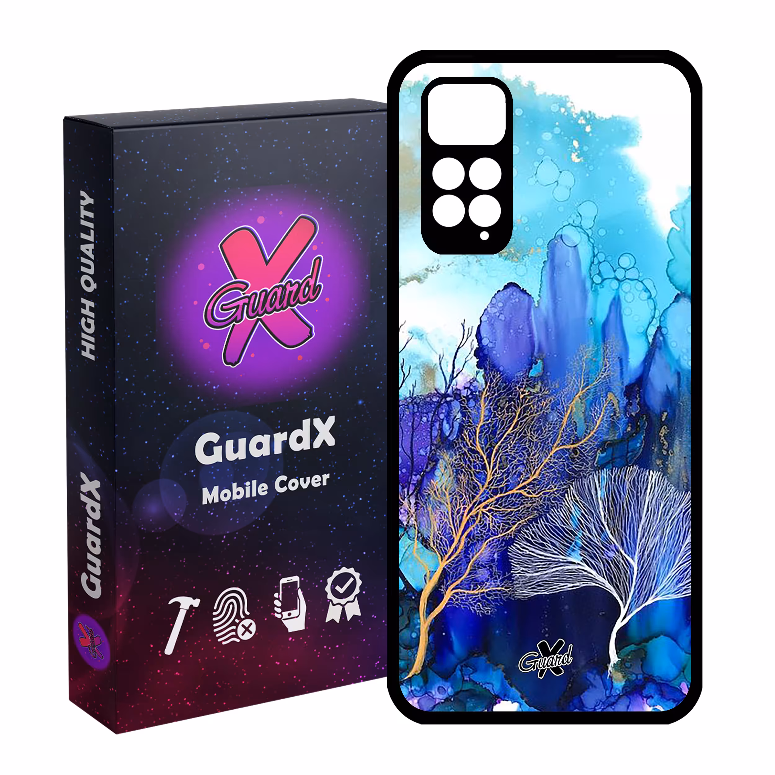 کاور گارد ایکس طرح آبرنگی مدل Glass10292 مناسب برای گوشی موبایل شیائومی Redmi Note 11S/ Note 11 4G