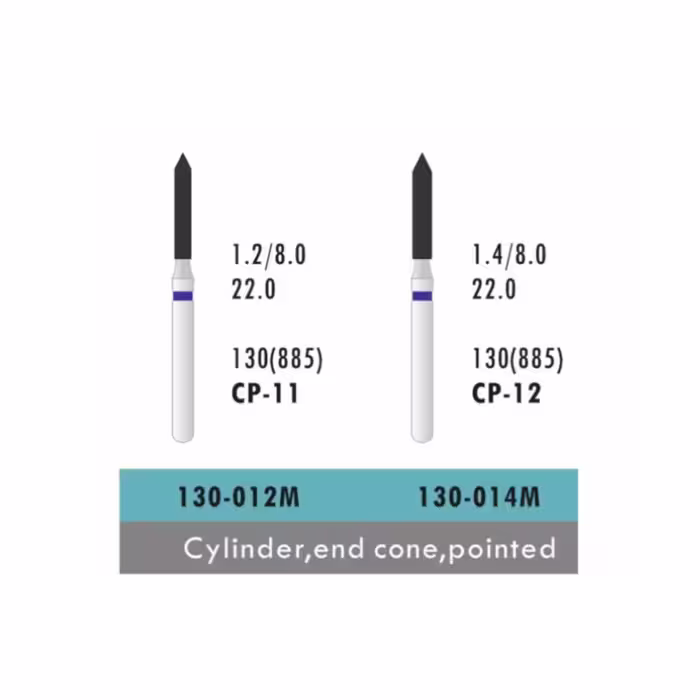 فرز ATD Cylinder End Cone Pointed (بسته 5 عددی)