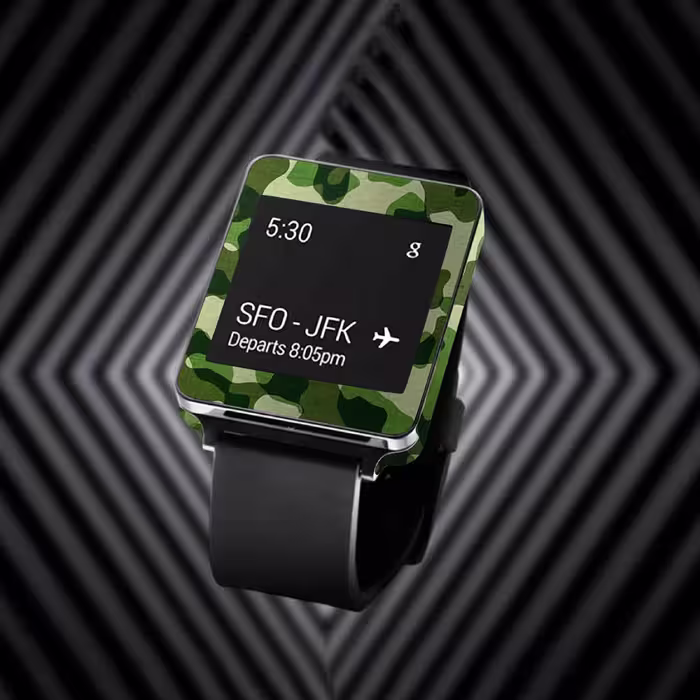 برچسب ماهوت طرح Army Green 2 مناسب برای ساعت هوشمند ال جی G Watch