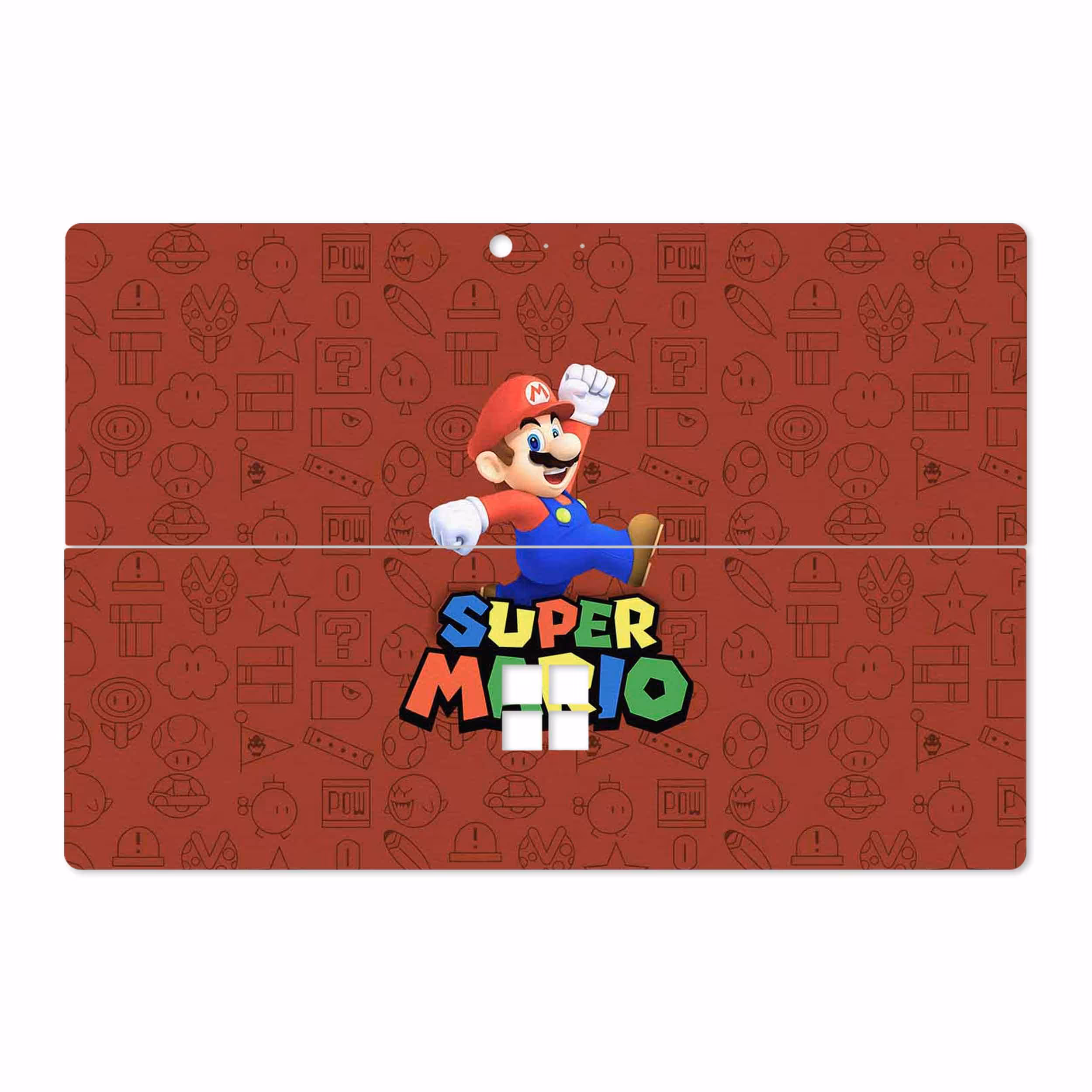 برچسب پوششی ماهوت مدل Super-Mario-Game مناسب برای تبلت مایکروسافت Surface Pro 4 2015