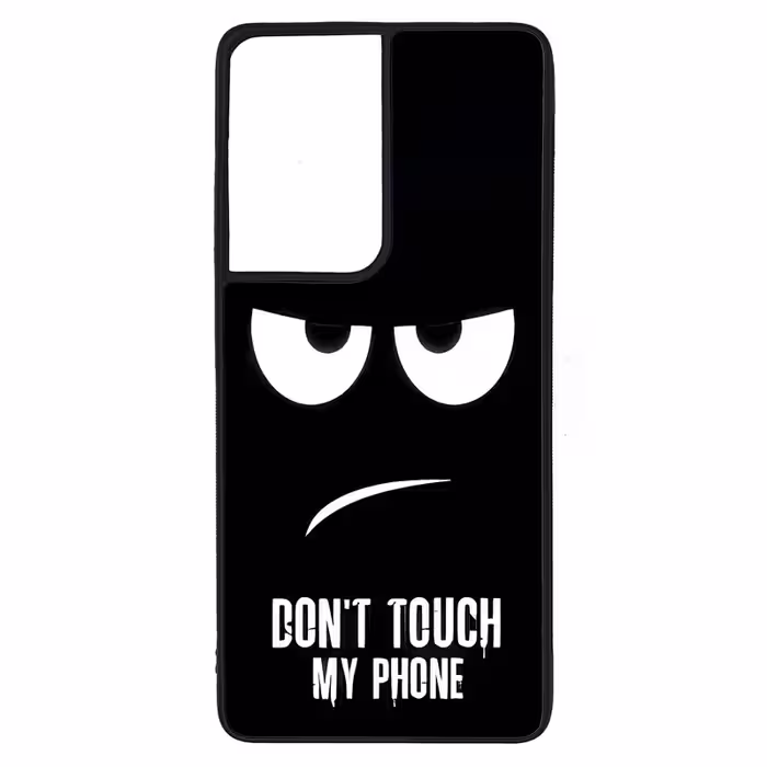 کاور طرح DONT TOUCH MY PHONE کد G-090 مناسب برای گوشی موبایل سامسونگ Galaxy S21 Ultra | دیجی قاب دونی