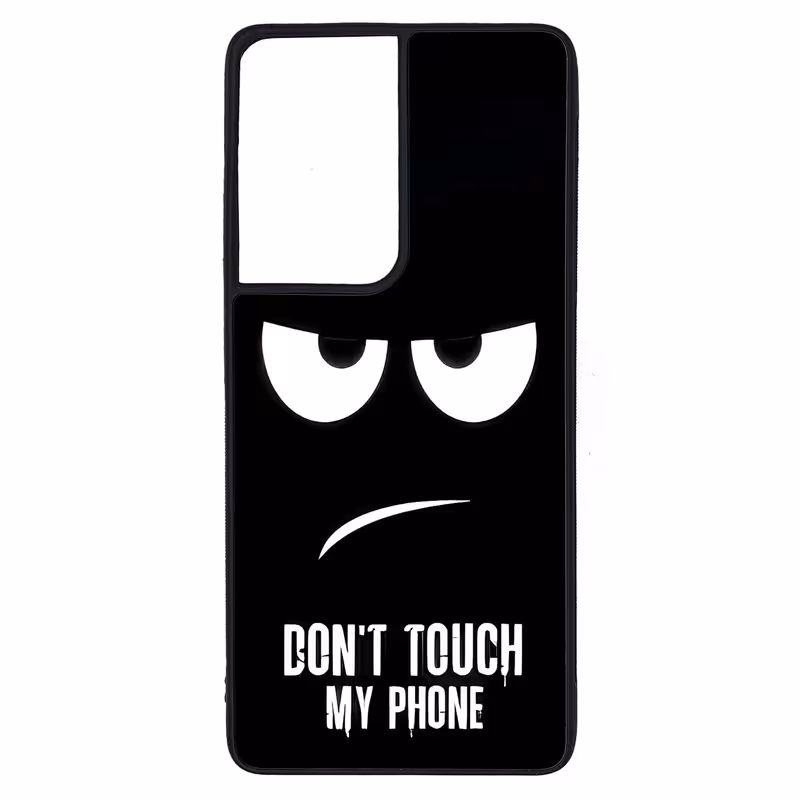 کاور طرح DONT TOUCH MY PHONE کد G-090 مناسب برای گوشی موبایل سامسونگ Galaxy S21 Ultra | دیجی قاب دونی