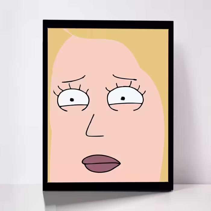 تابلو مدل Rick &amp; Morty کد F-1032