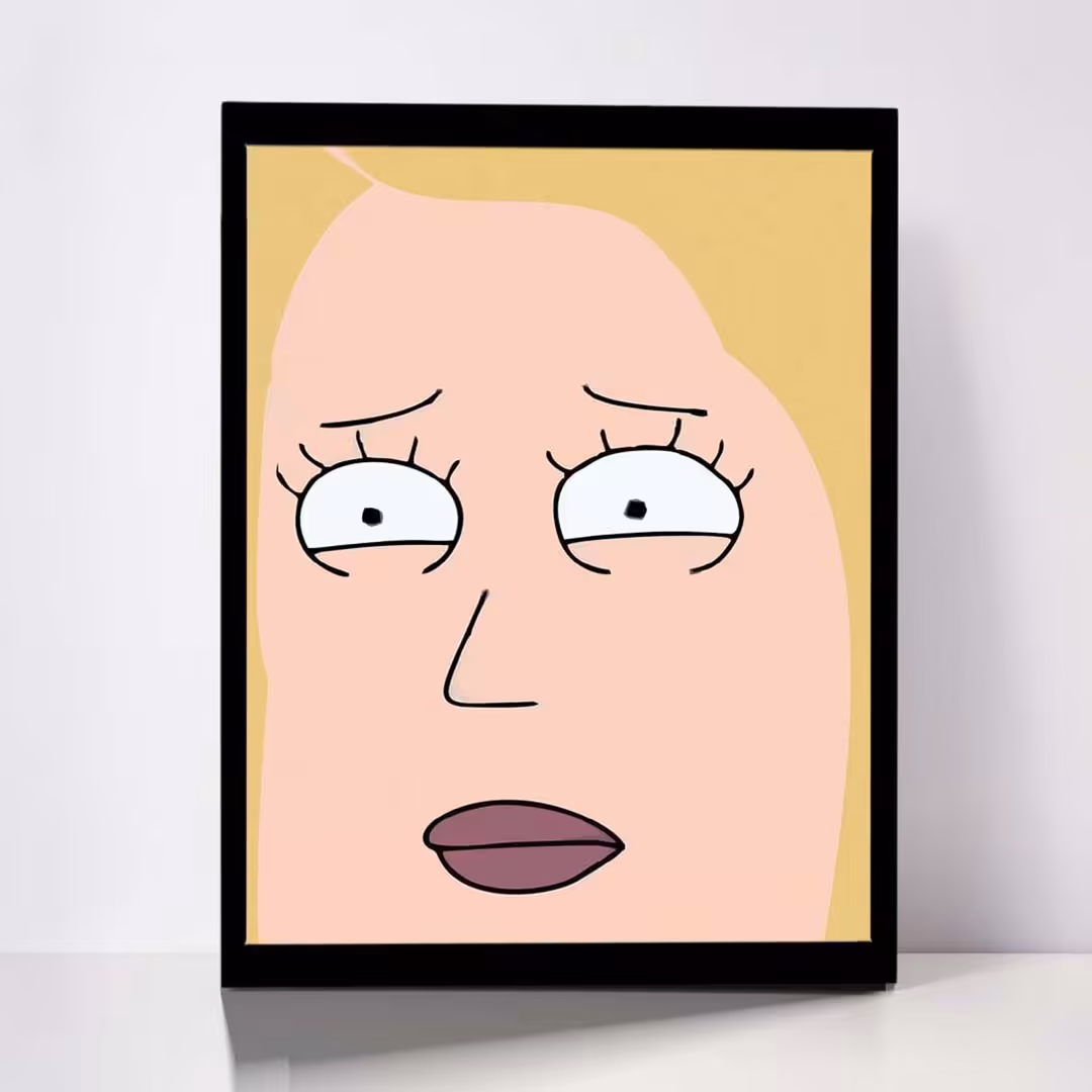 تابلو مدل Rick &amp; Morty کد F-1032