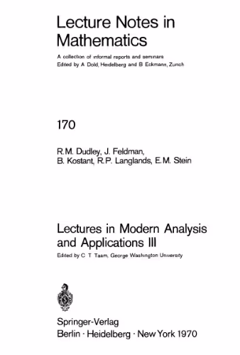 خرید و دانلود نسخه کامل کتاب Lectures in Modern Analysis and Applications III