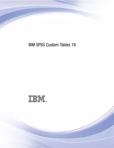 خرید و دانلود نسخه کامل کتاب IBM SPSS Custom Tables 19