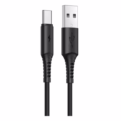 کابل تبدیل USB به USB-C بروفون مدل BX47 طول 1 متر