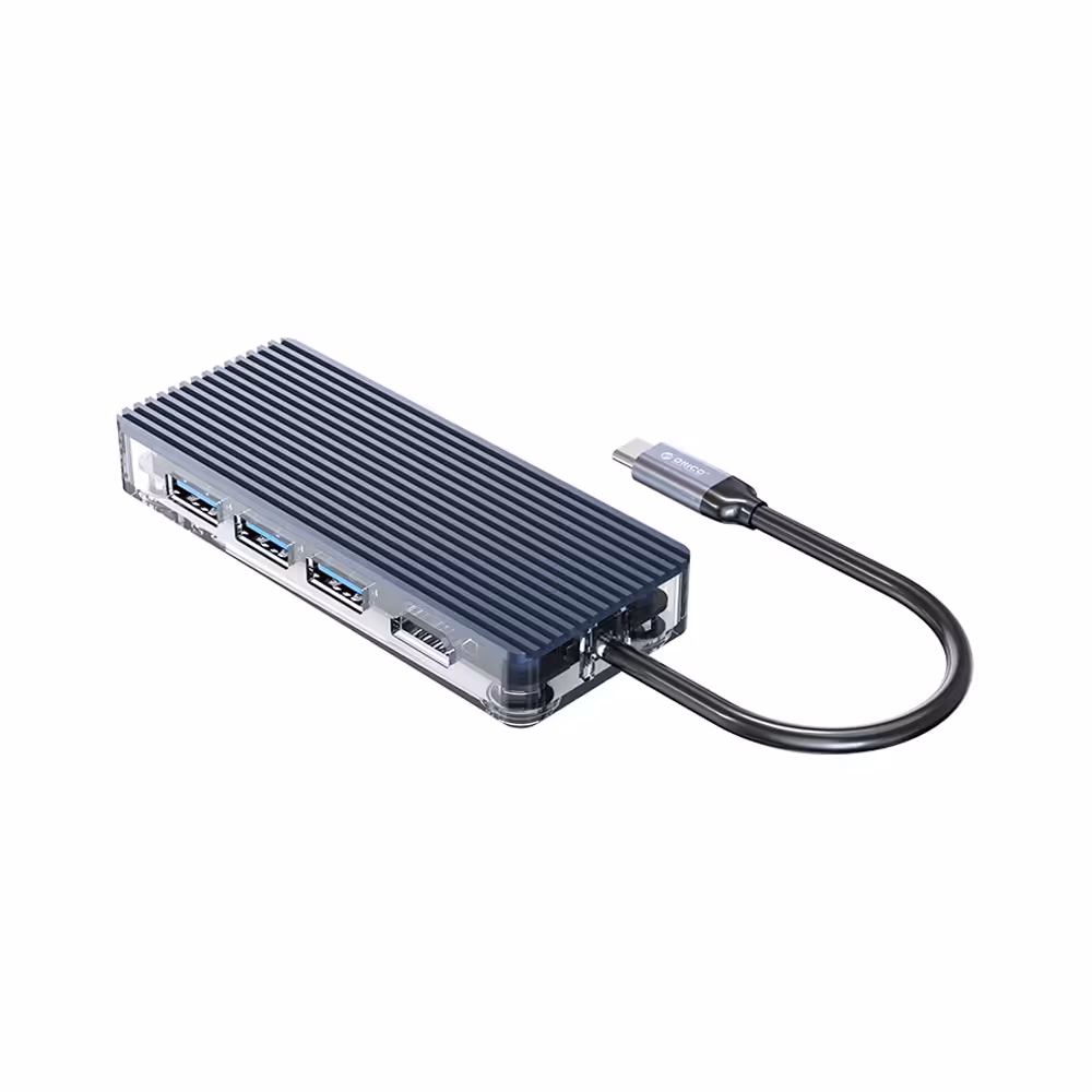 هاب 6 پورت USB-C اوریکو مدل ORICO WB-6TS Type-C 6Port Hub