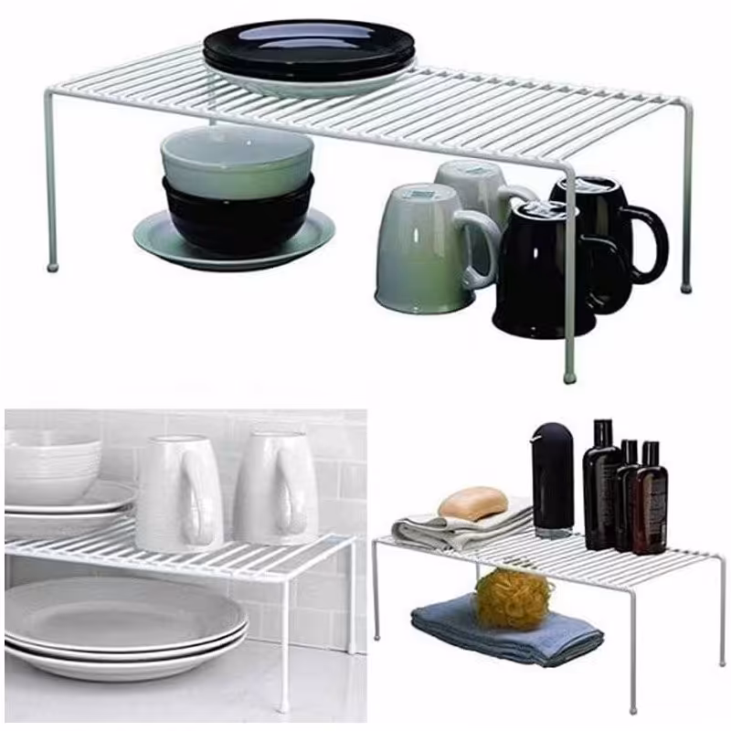 راف یک طبقه نظم دهنده کابینت و یخچال جنس ضخیم و محکم